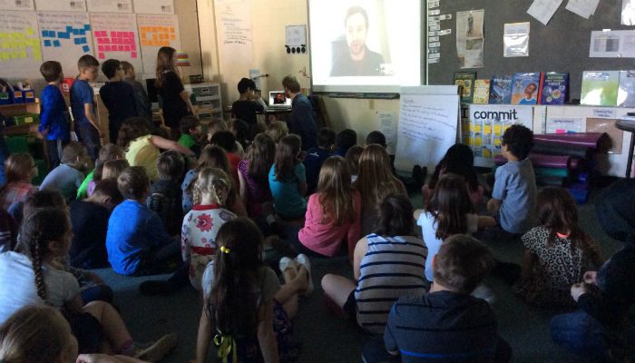 ESAA Students Skype with Playwright Joe Tracz Slider Image